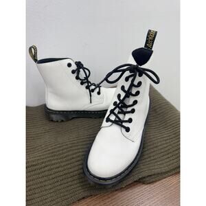 Dr Martens Luana White Combat Boots Women's 8 Lace (bota200thrifty